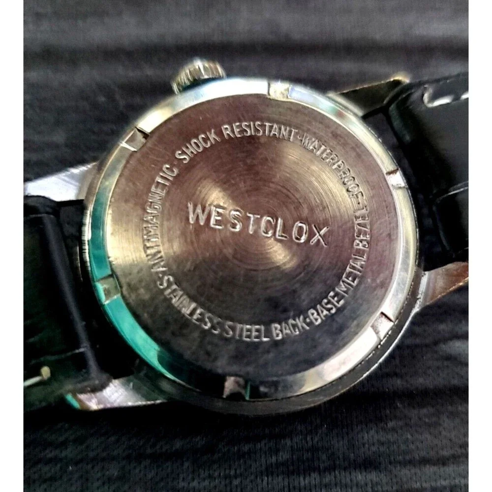 Rare Westclox Mechanical D-407 Incabloc Mens Watch 17J Serviced Runs Great‎